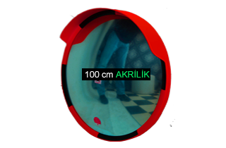 100 cm Çap Akrilik İç-Dış Mekan Güvenlik Aynası