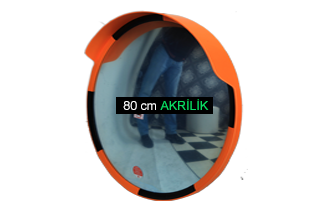 80 cm Çap Akrilik İç-Dış Mekan Güvenlik Aynası